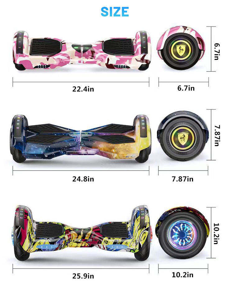 hoverbaord zelfbalancerende elektrische踏板车船外儿童bas prix basher bashi 3轮
