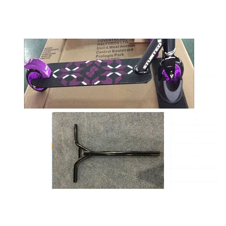 Two Wheel Stunt Scooter Bar and Kick Scooter Deck Section