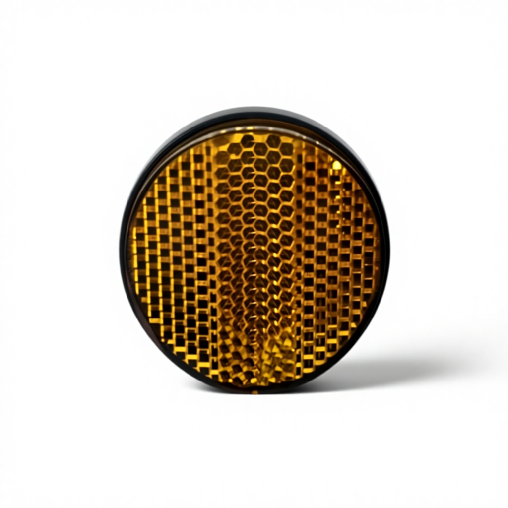 Factory supplier's acrylic 48.3mm round bicycle reflector, suitable for electric bicycle and scooter riding warning reflective accessories