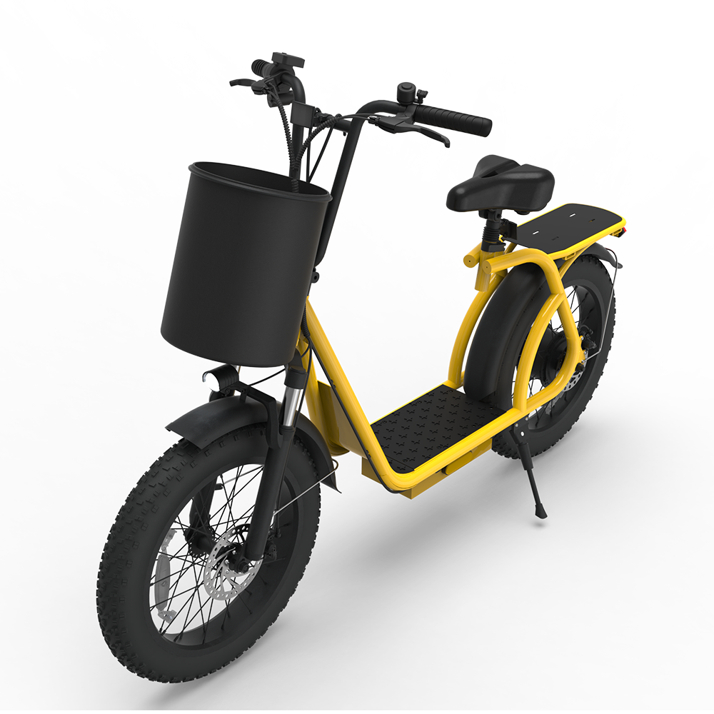 X20 Yellow 20 Inch Electric Scooter EBike Remote Meal Delivery Electric Bike Foldable Best High Speed Scooter