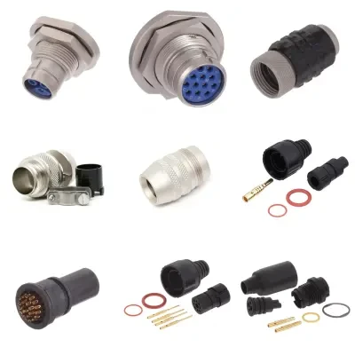 PHG.2K.306.CLLK10ラウンドプッシュプルコネクタ6P RCPT溶接OVRSZ CBLコレット10MM